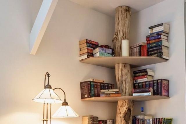 DIY luminous board shelf How to make luminous wooden shelves